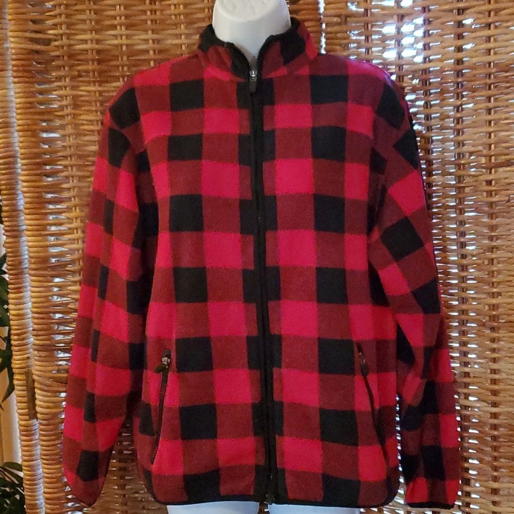 Lands End Plaid Jacket L